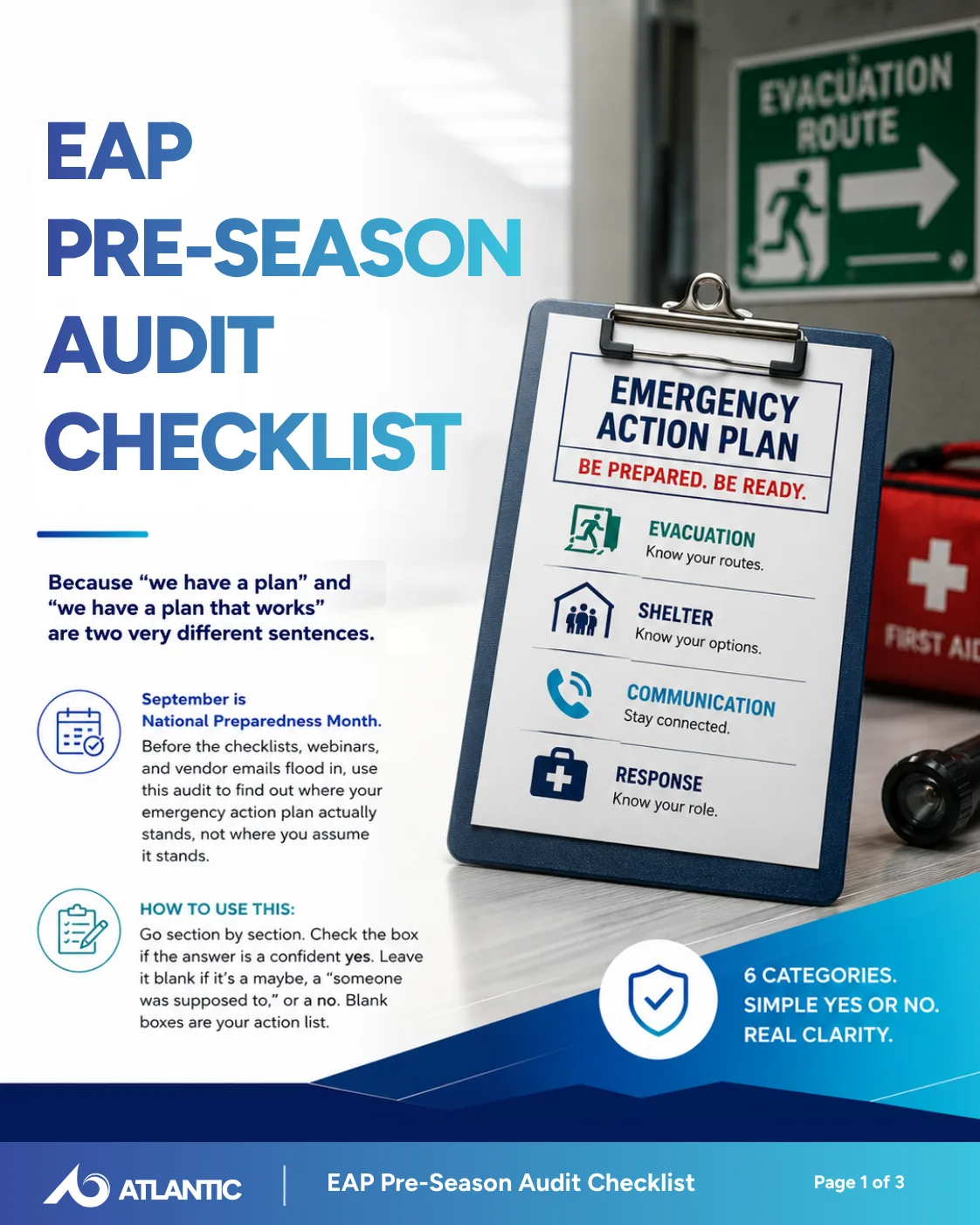 Cover of the EAP Pre-Season Audit checklist lead magnet