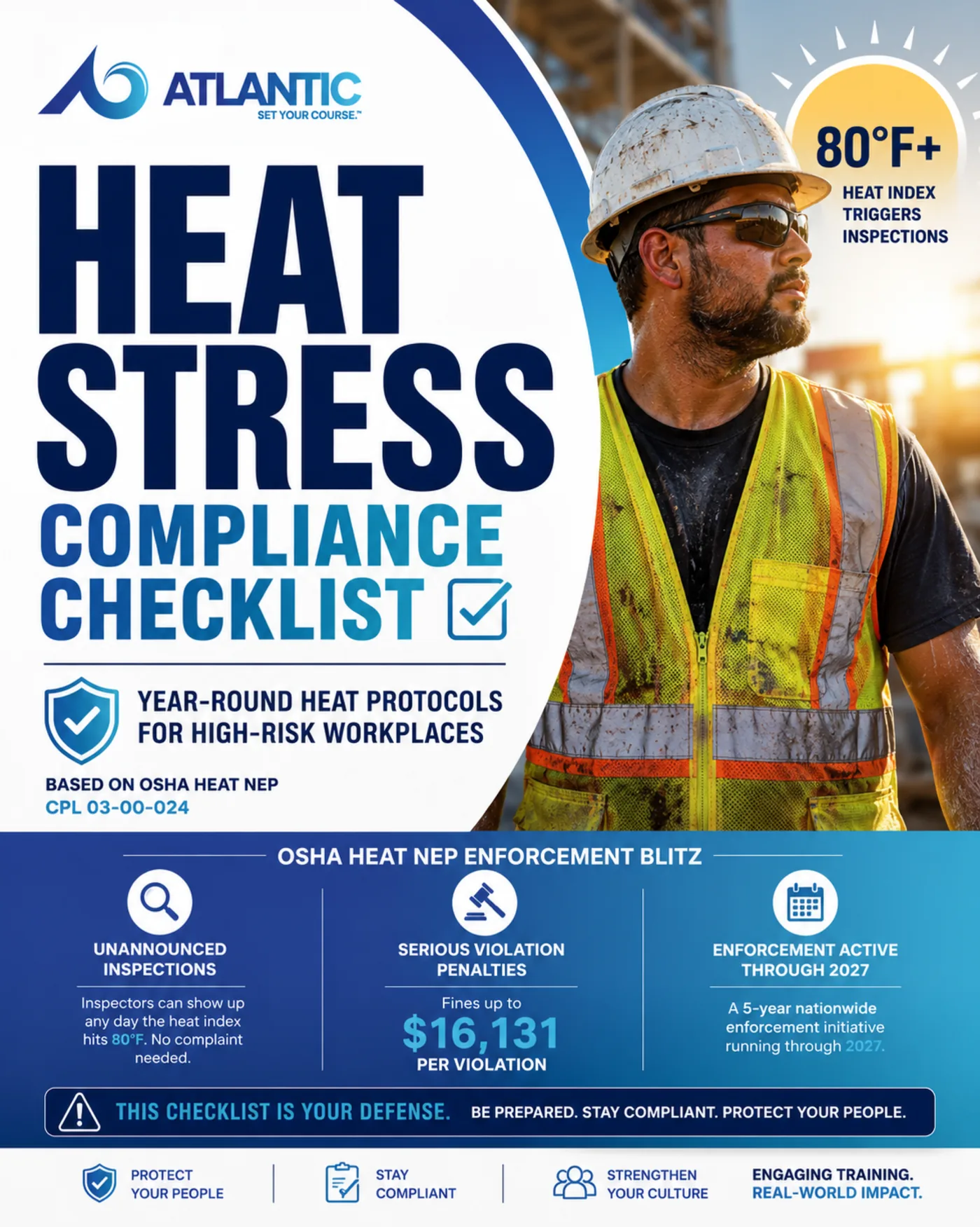 Cover of the Heat Stress Compliance checklist